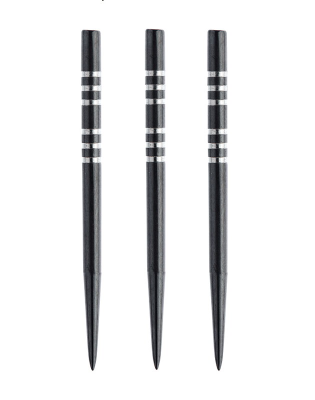 Winmau hroty steelové Black Re-grooved 41 mm