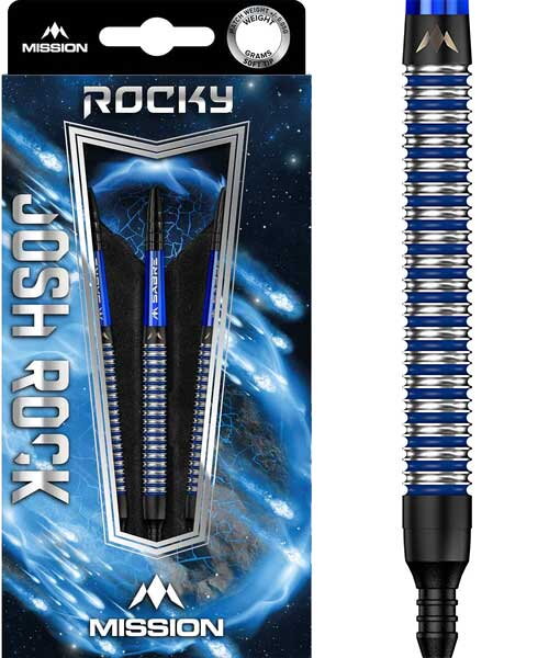 Mission Softtip Darts Josh Rock "Rocky" Black & Blue 18g